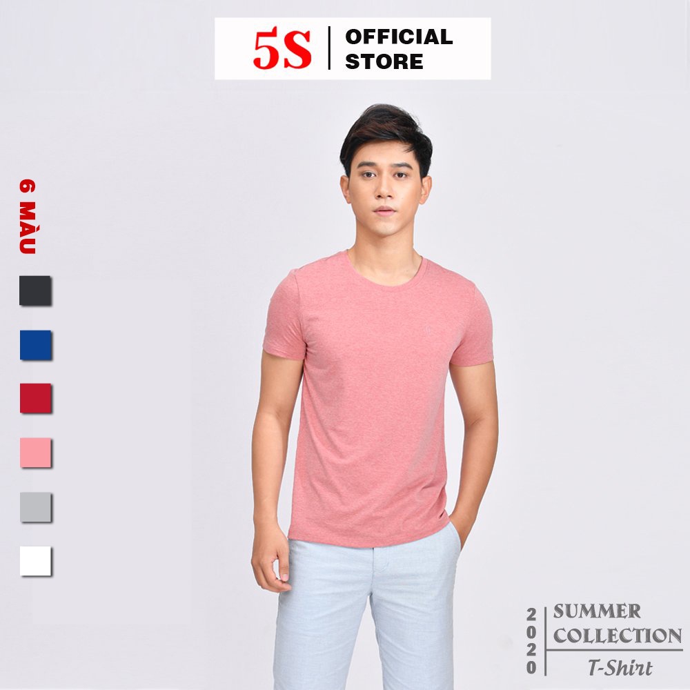 Áo Thun Nam Cổ Tròn 5S (6 màu) Tay Ngắn, Chất Thun Cao Cấp, Trẻ Trung, Năng Động (ATSS199-01)