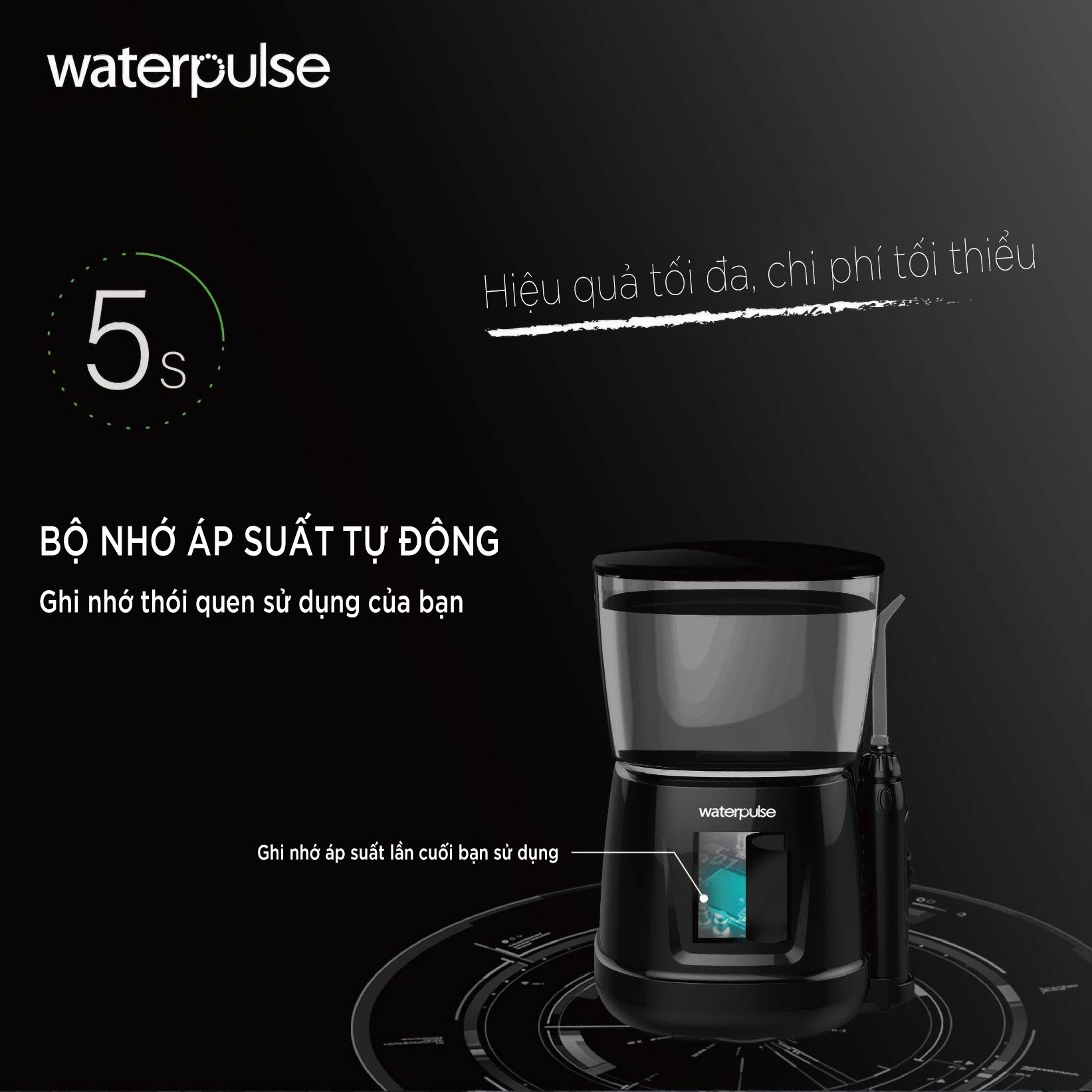 Máy Tăm Nước Gia Đình Cao Cấp Waterpulse V700-Nhập Khẩu Chính Hãng