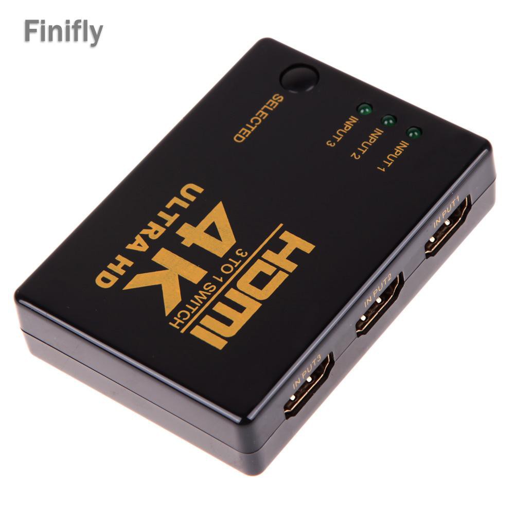 Bộ Chia Cổng Hdmi 3 Trong 1 Finifly 4kx2k Cho Hdtv / Pc