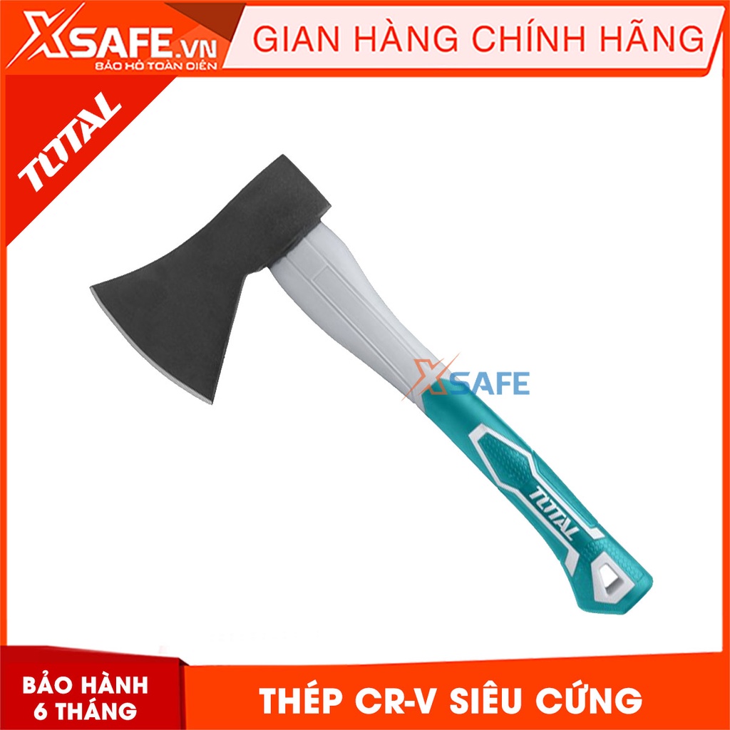 Búa rìu đa năng TOTAL thép Cr-V Rìu đa năng cán nhựa dã ngoại, sinh tồn,đi rừng, chặt cây, cứu hộ, thoát hiểm, phá kính