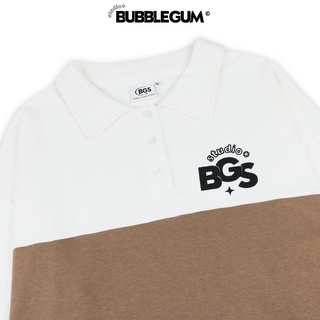 Áo Polo Tay Dài Phối Sọc Basic - by Bubble Gum Studio