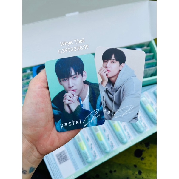 [Tặng Card BamBam] 1 dây 6 ống hít Ống hít mũi BamBam Pastel Inhaler phiên bản giới hạn mùi dầu thảo dược cực thơm