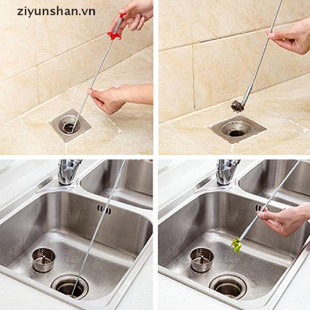 Dụng Cụ Móc Lấy Tóc Trong Bồn Rửa Bằng Kim Loại