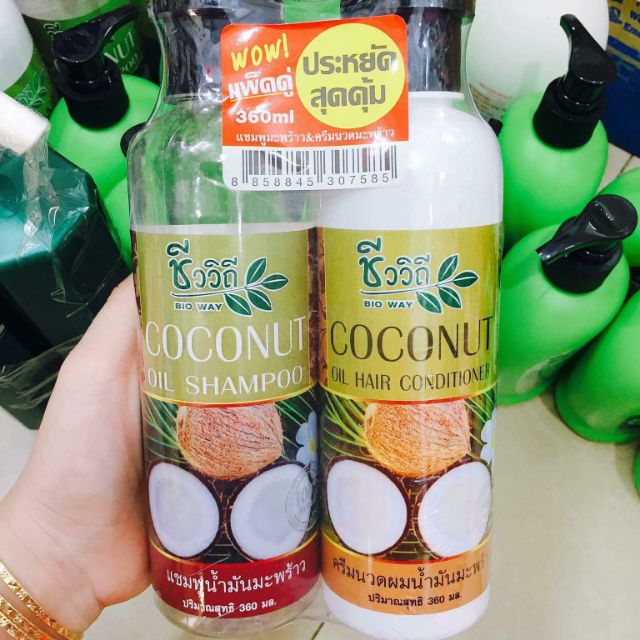 BỘ DẦU GỘI + XẢ DỪA COCONUT THÁI LAN