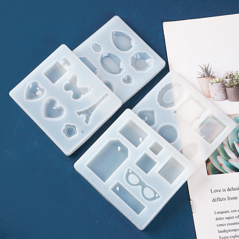 Khuôn Silicon Làm Mặt Vòng cổ / Bông Tai Hình Tháp Tròn Sáng Tạo