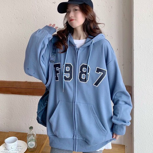 Áo Nữ, Áo Khoác Nữ F9 Chất Nỉ Phối Mũ Siêu Xinh Siêu Hot