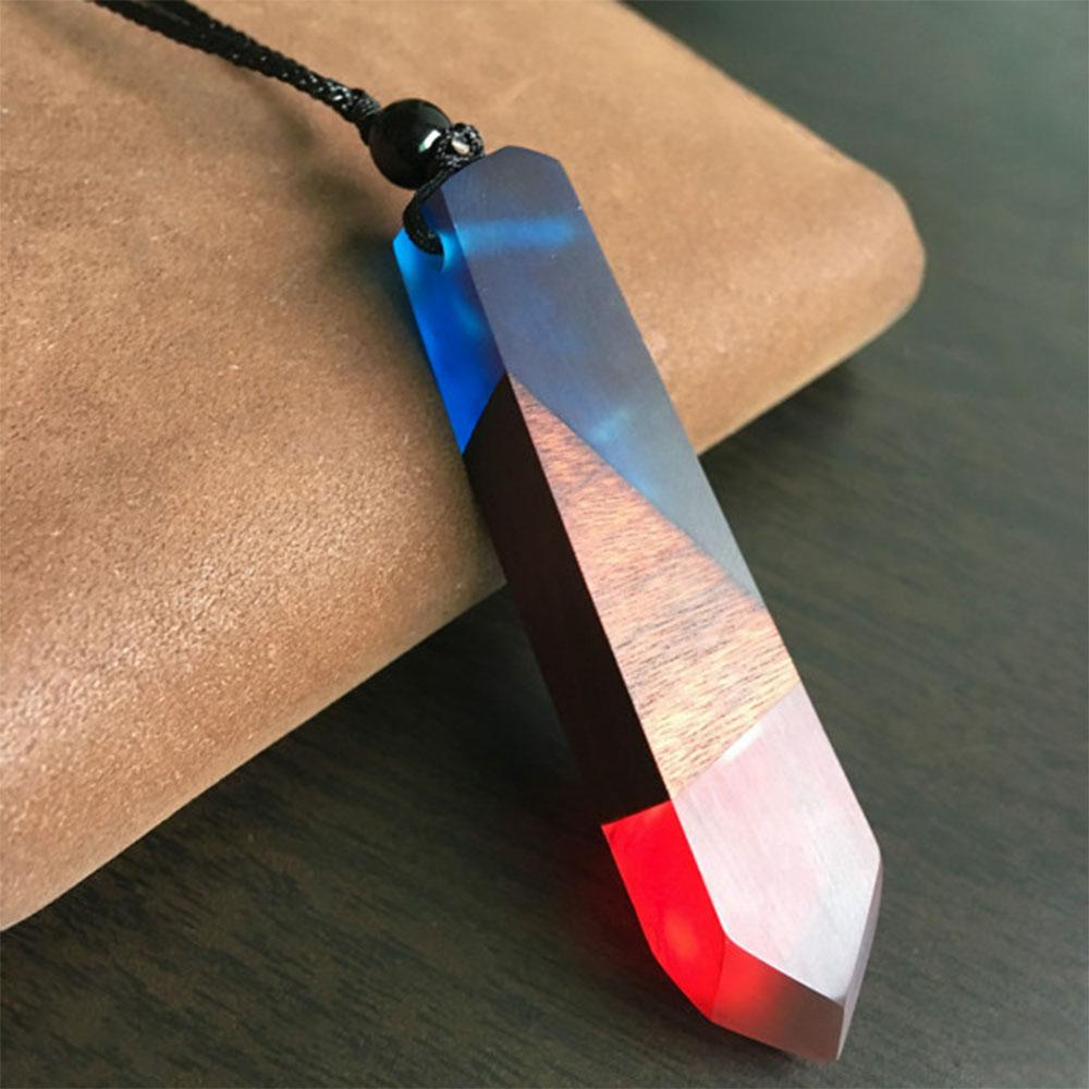 Vòng cổ Mặt Gỗ Resin Màu Sắc Ngẫu Nhiên Thời Trang Cho Nam Và Nữ