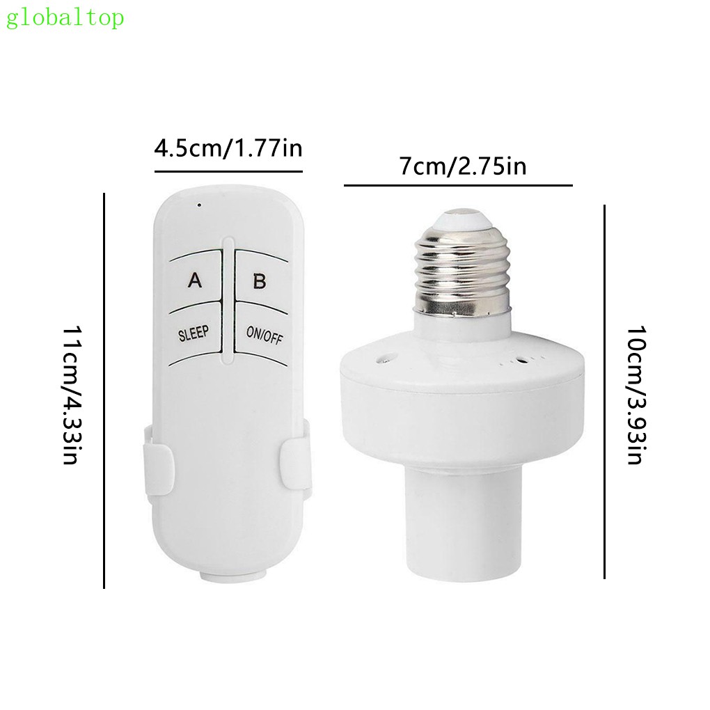 Đuôi bóng đèn E27 không dây 220v kèm điều khiển từ xa chất lượng cao