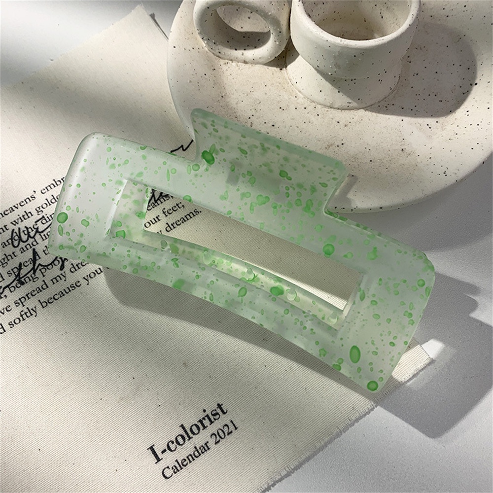 【sweet】Kẹp tóc trong suốt màu kẹo đơn giản dành cho nữ