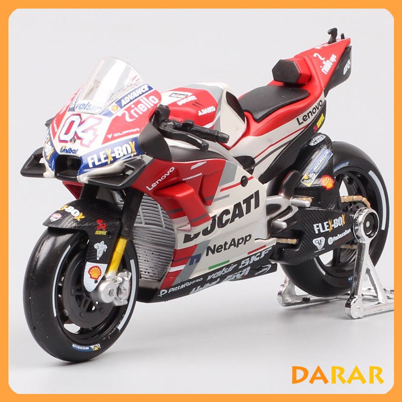 XE MÔ HÌNH - MOTO GP DUCATI DESMOSEDICI 2018 NO.4 - MAISTO tỷ lệ 1:18