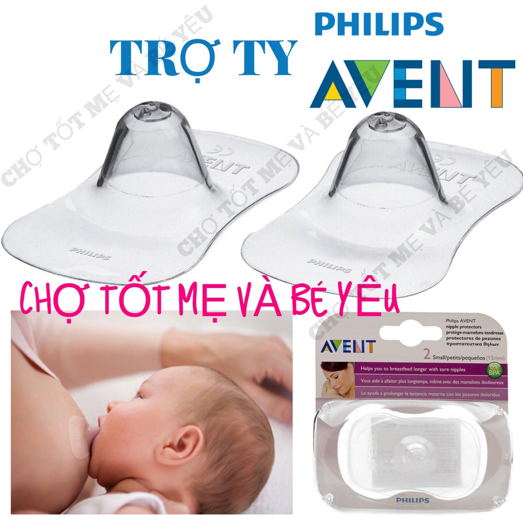 BỘ 2 TRỢ TY/MIẾNG BẢO VỆ ĐẦU NGỰC 15MM / 21MM PHILIPS AVENT NHẬP KHẨU ANH QUỐC