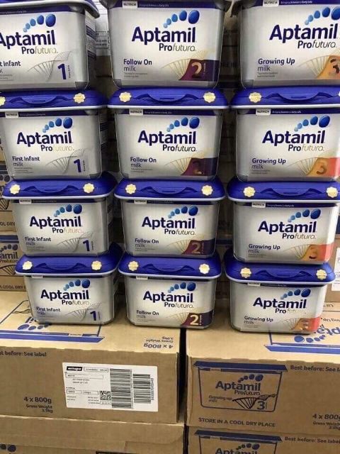 Sữa Bột Aptamil Bạc - Anh đủ số 1,2,3 Date mới