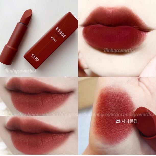 Son thỏi lì Clio Rouge Heel Velvet ( Hàng có Bill hãng) | BigBuy360 - bigbuy360.vn