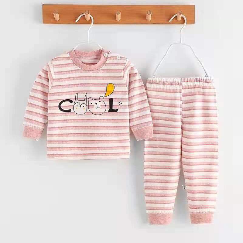 Bộ cotton len quảng châu cho bé trai bé gái