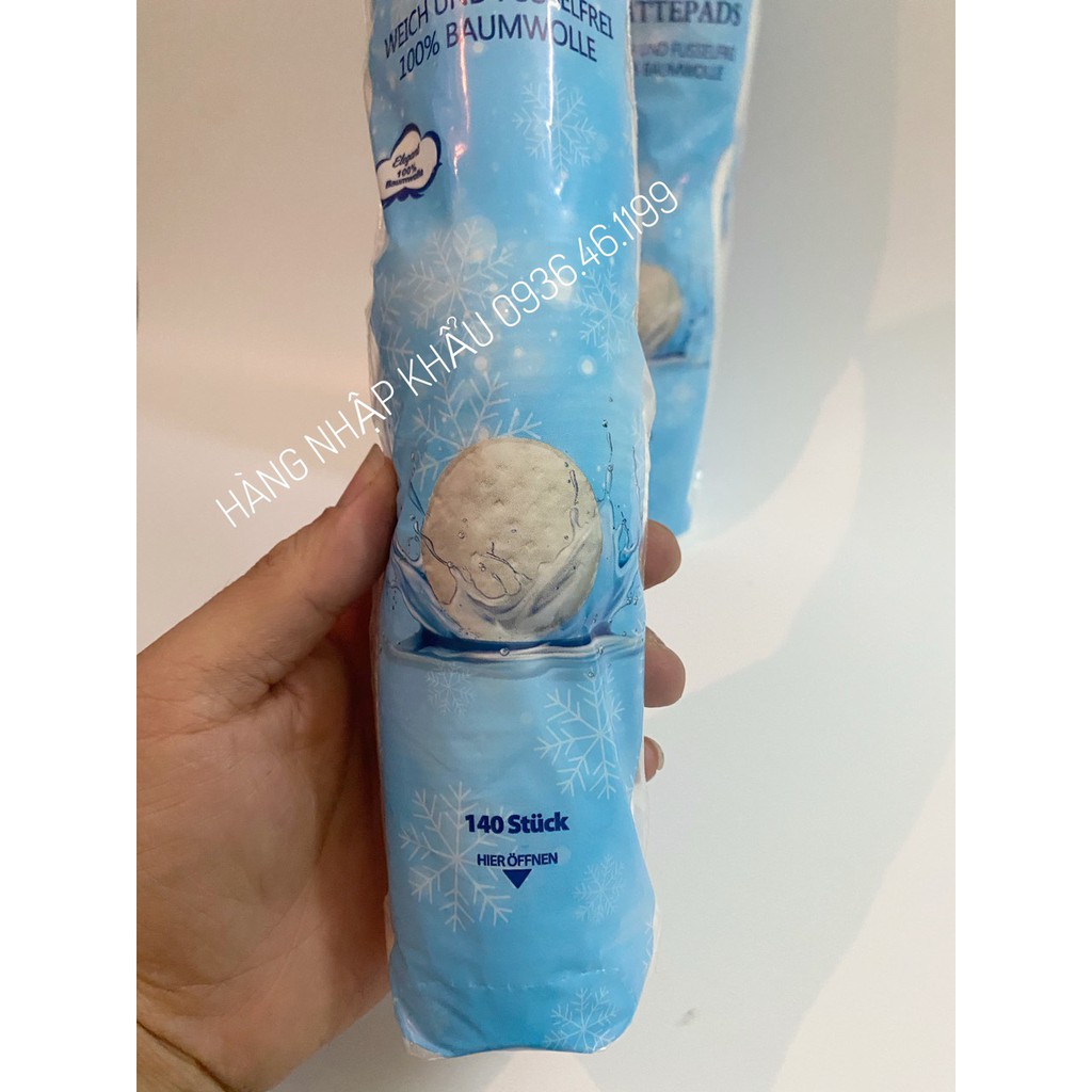 Bông Tẩy Trang - Elegan- 140 Miếng - Hàng Đức Chính Hãng