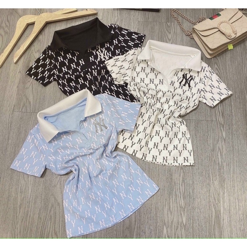 [Mã 11FASHIONSALE1 giảm 10K đơn 50K] Áo thun body cổ bẻ in thêu Lô Gô NY | BigBuy360 - bigbuy360.vn