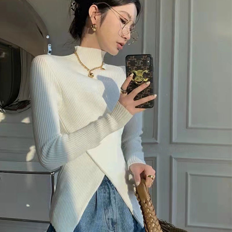 Áo Sweater Tay Dài Cổ Lọ Thời Trang Mùa Đông 2022 Cho Nữ