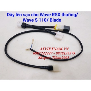 Dây lên sạc chuyển điện bình cho Wave S 110/ RSX Thường