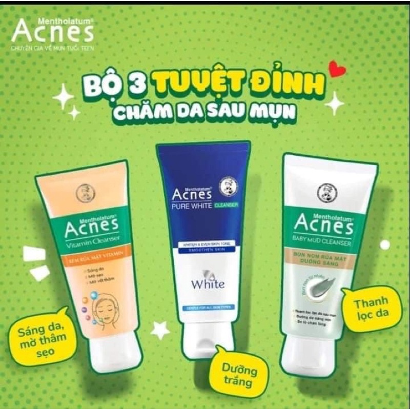 Sữa rửa mặt acnes mini 25gr dùng thử
