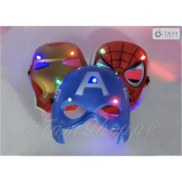 Mặt nạ siêu anh hùng có đèn Led nhiều kiểu HLW-MN-27