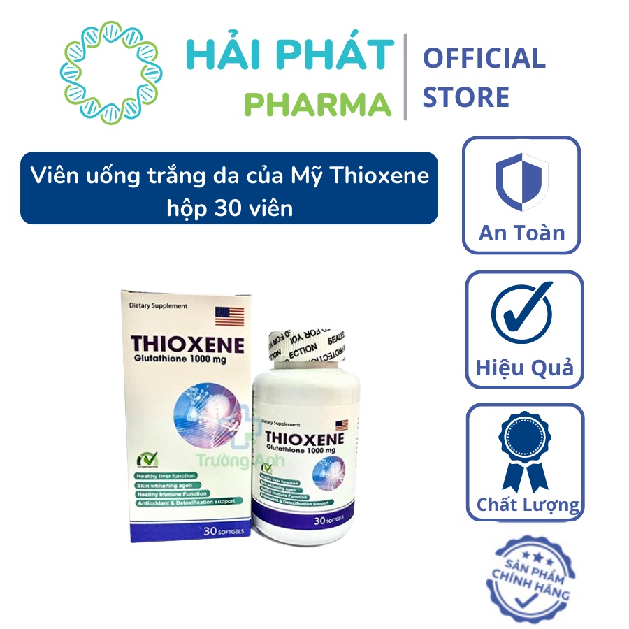 Viên uống trắng da của Mỹ Thioxene hộp 30 viên - Cam kết tư vấn và hỗ trợ trong khi sử dụng