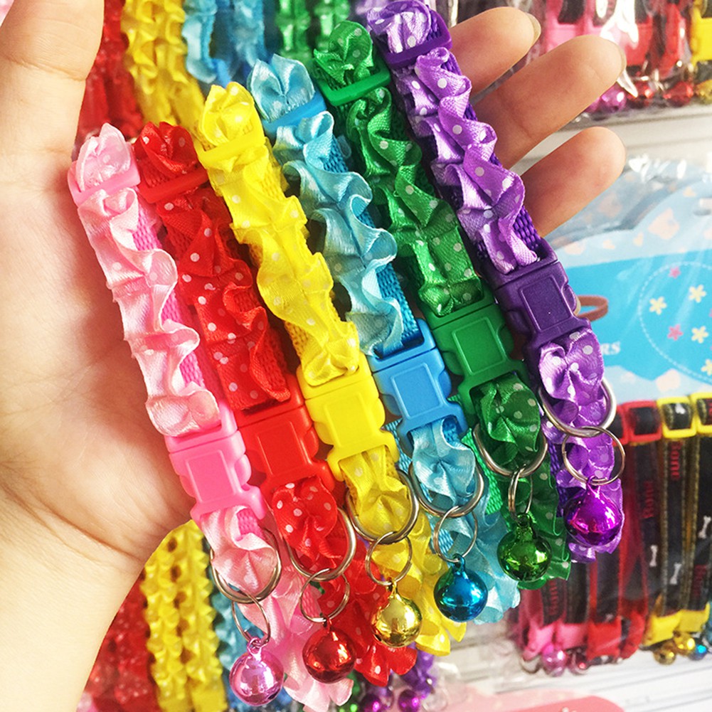 Vòng đeo cổ đính chuông nhỏ cho thú cưng