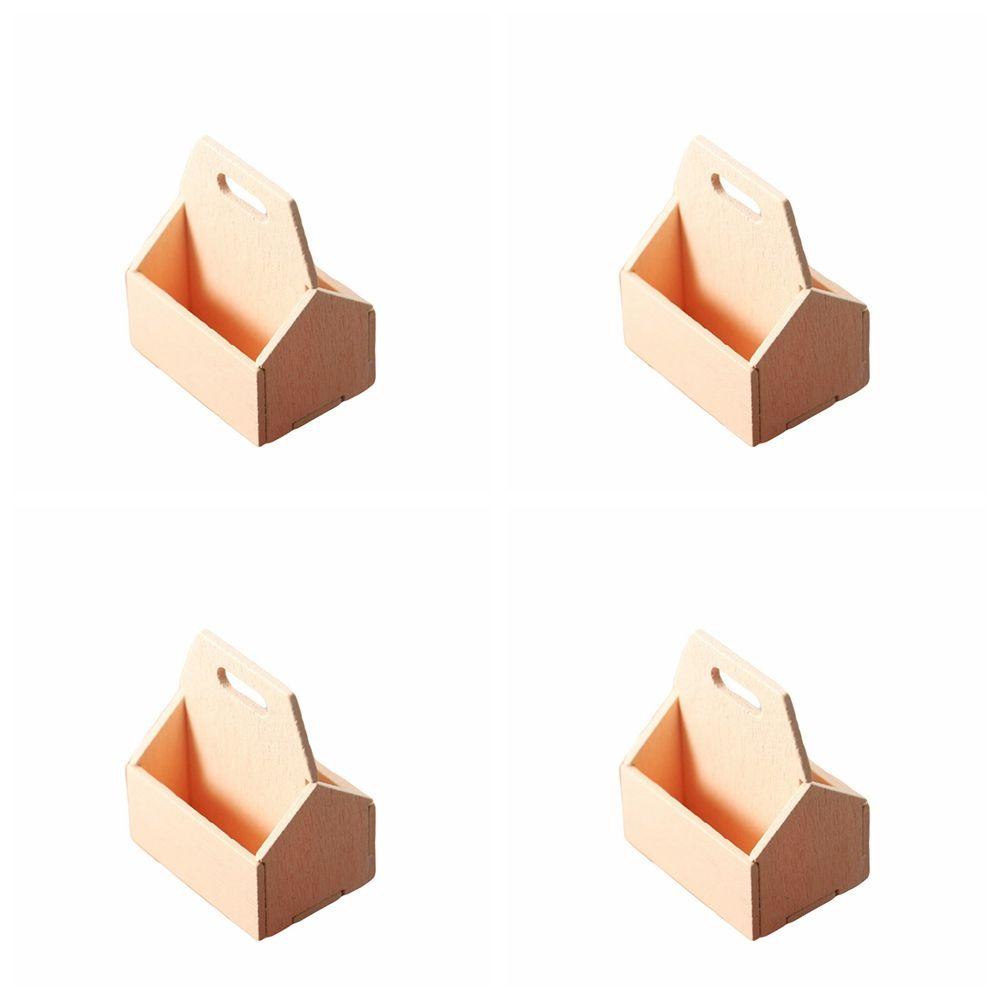 NIUYOU Bộ 4 Khung Gỗ Trang Trí Nhà Búp Bê Tỉ Lệ 1: 12