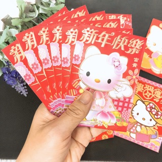 Xấp 6c bao lì xì Hello kitty