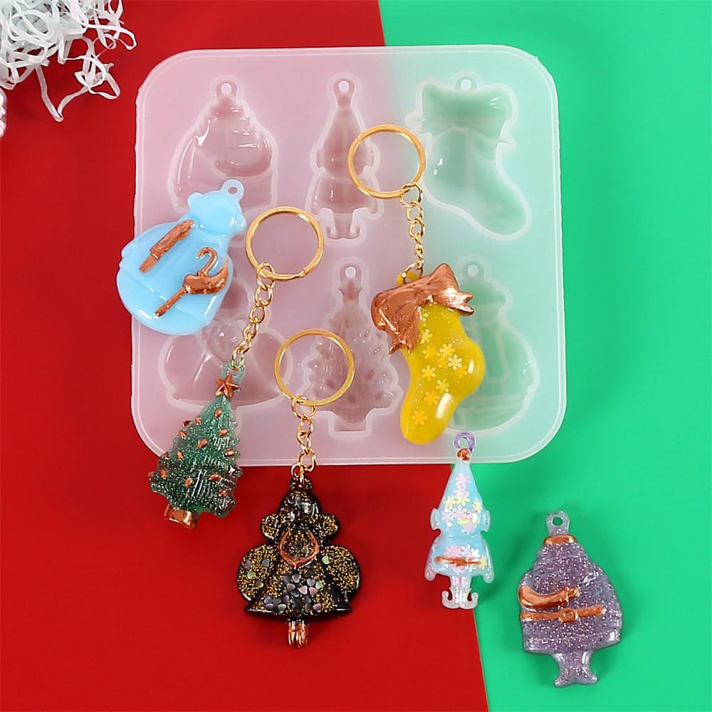 Khuôn Silicone Làm Trang Sức Hình Cây Thông Noel