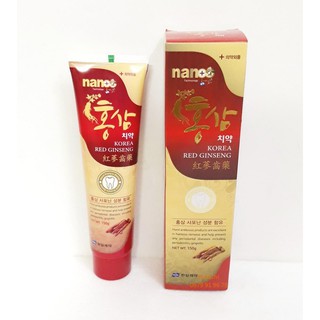 Kem Đánh Răng Hồng Sâm Nano Cao Cấp Hàn Quốc