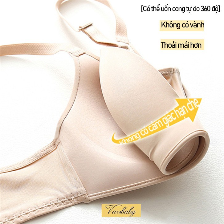 Áo bra Varsbaby Nyaman d247 nâng nực cổ V sâu liền mạch
