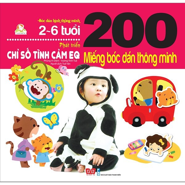 Sách 200 Miếng Bóc Dán Thông Minh - Phát Triển Chỉ Số Tình Cảm EQ