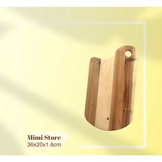 Thớt gỗ tràm hàng xuất khẩu decor thức ăn