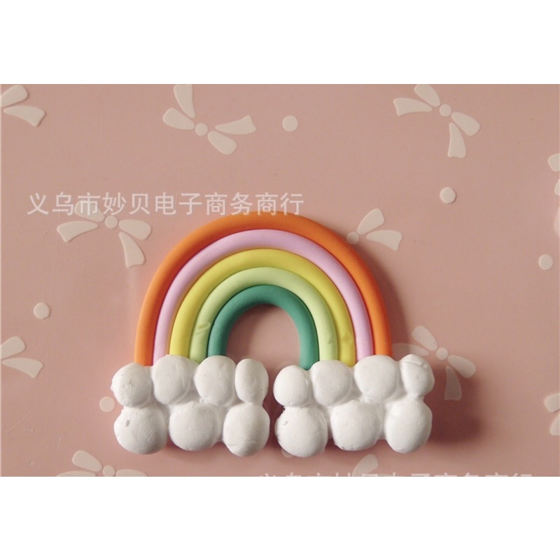 Charm cầu vồng trang trí Slime, bánh kem, ốp điện thoại …