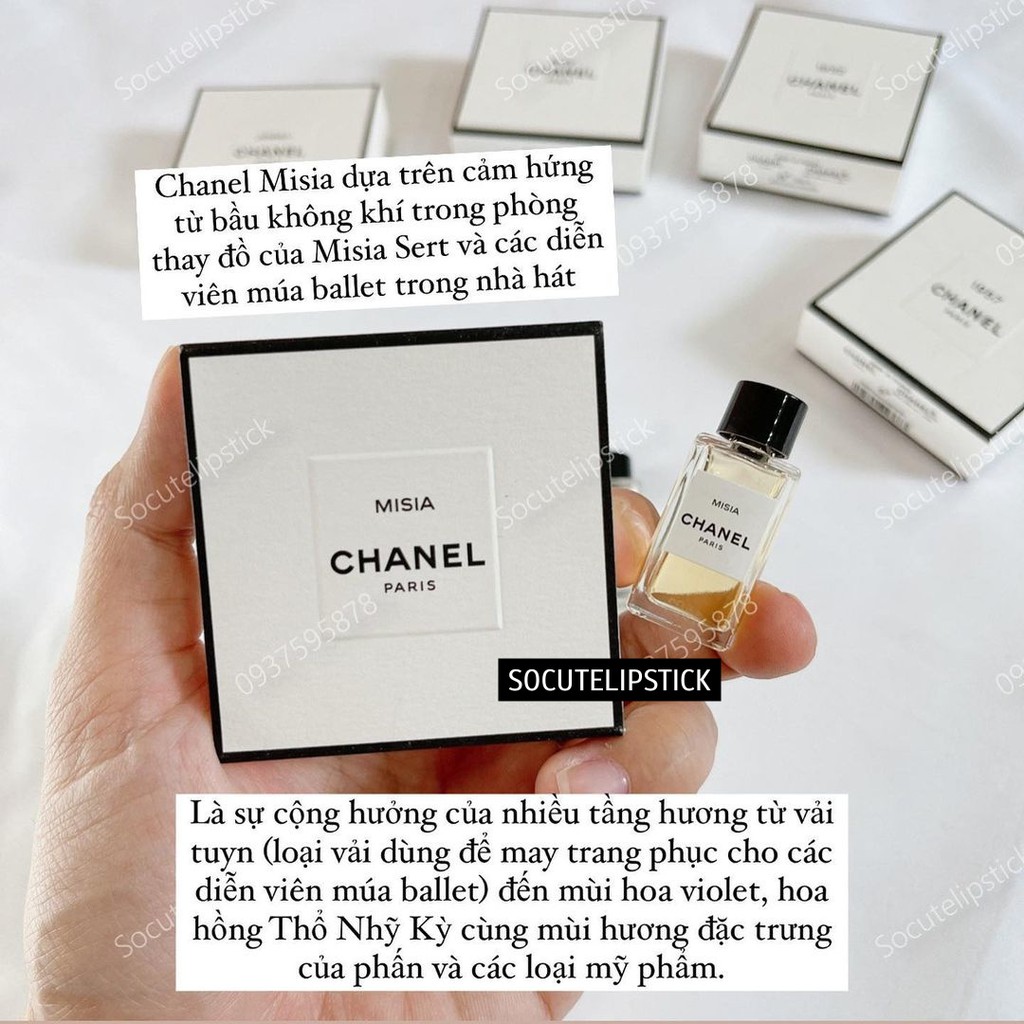 Nước hoa cao cấp Chaanel Misia - Boy - Jersey - Le Lion - Coromandel - Sycomore - 1957 - 1932 - Beige Mini fullbox 4ml