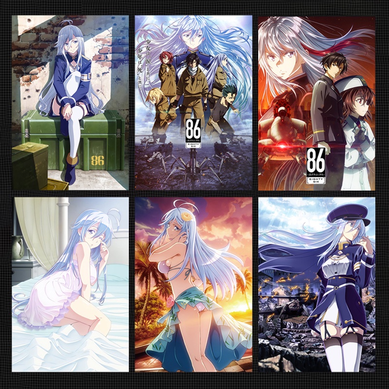 86 Không Tồn Tại Vùng Chiến Tranh Poster Anime Poster Poster Phòng Ngủ Ký Túc Xá Dán Tường HD Poster