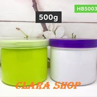 Hủ nhựa chiết kem hấp dầu dưỡng da 500g (trơn)