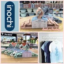 50 Móc quần áo trẻ em INOCHI 185, Thị Nhím Store, Mắc áo cho bé sơ sinh có rãnh chống trượt xuất Nhật siêu đẹp bền