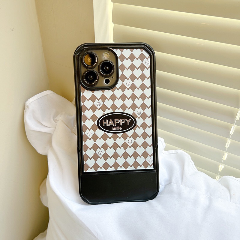 Ốp Điện Thoại Kèm Giá Đỡ Tàng Hình Họa Tiết Hoạt Hình Dễ Thương Cho iphone 14 / 13Pro 12 / xs / 6 / 7 / 8PLUS