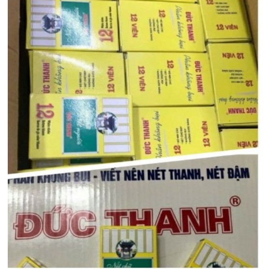 Phấn viết bảng trắng không bụi Đức Thanh