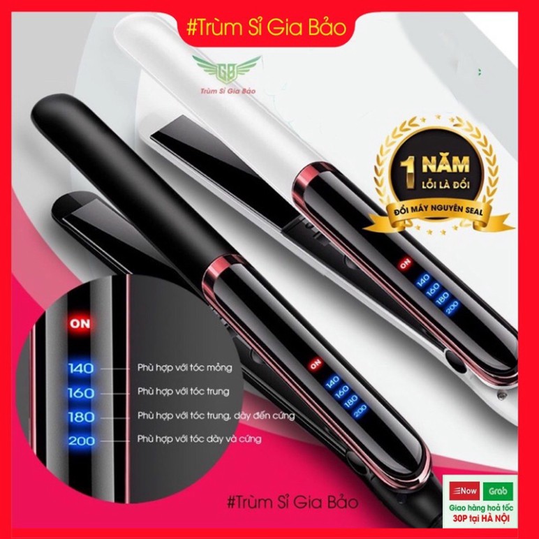 Máy làm tóc , máy là tóc , uốn duỗi kẹp tóc đa năng Hàn Quốc KOREMI , có nút điều chỉnh nhiệt độ bảo hành 12 tháng. .