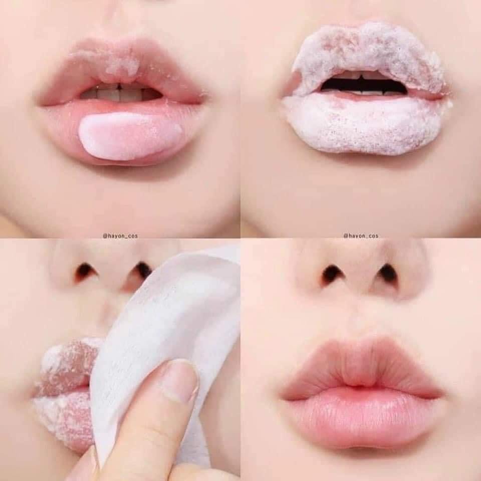 Tẩy Da Chết Môi Sủi Bọt YNM Cica Bubble Lip Scrub