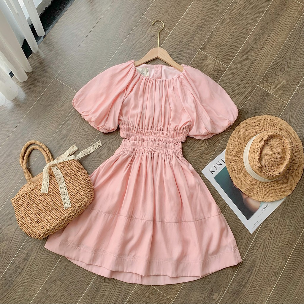 Đầm thiết kế dự tiệc tay phồng cao cấp D181 FourFashion