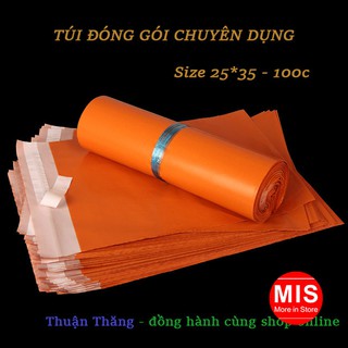 Túi đóng hàng PE size 25*35 cm màu cam (chuyên dụng, bảo mật, chống nước) giá tốt