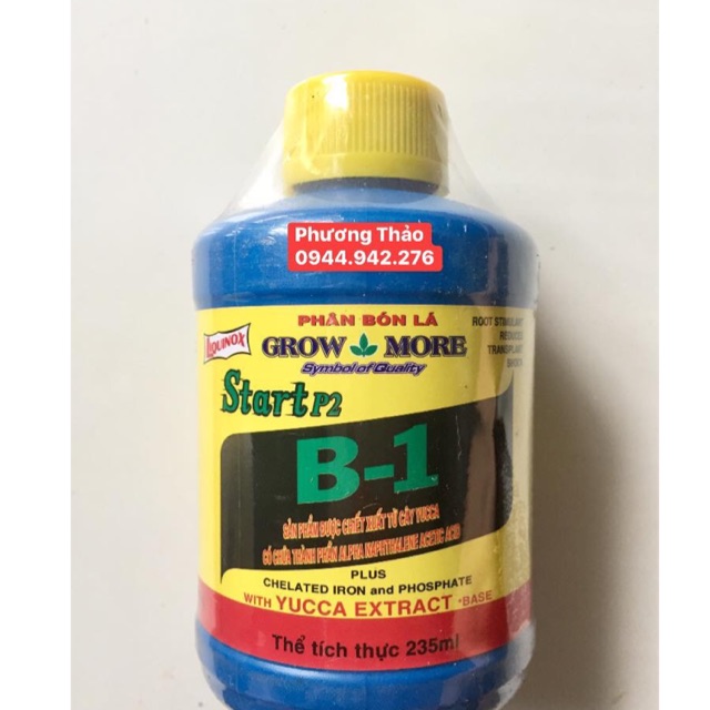 Phân bón lan B1 grow more lọ 235 ml