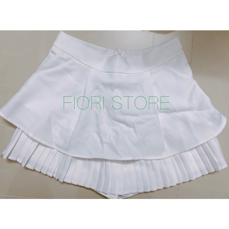 Chân Váy Quần 2 Tầng Xoè Xếp Ly Tầng Dưới Kèm Túi Tiện Lợi Có Quần 002 FIORI STORE