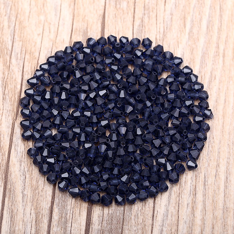 Túi 100 Hạt Pha Lê Thủy Tinh 4mm Tự Làm Trang Sức