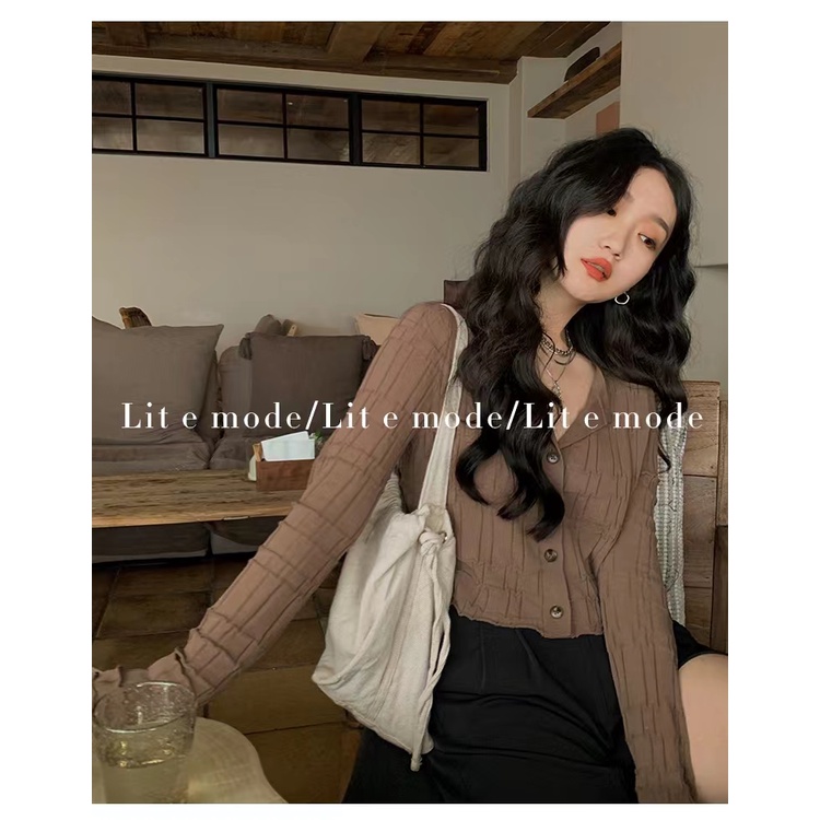 Áo Khoác Cardigan Mỏng Ngắn Chống Nắng Phong Cách Retro Cho Nữ