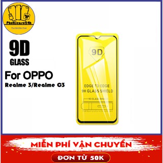 Kính cường lực Full màn 9D cho Realme C3 / Realme C3i - Full keo màn hình Tặng bộ phụ kiện dán