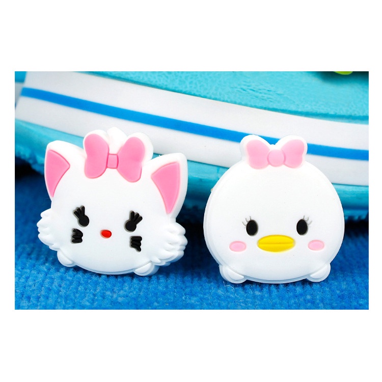 Ghim Cài Giày Trang Trí Hình Mickey Mouse Jibbitz Anime Minnie Cat Crocs Jibbits Trang Trí Phụ Kiện Giày Cho Nữ Disney Jibbitz